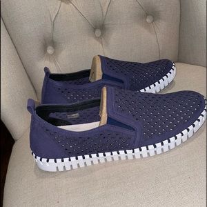 NWOT ILSE JACOBSEN LOAFERS TULIP140 MEN NAVY Size EUR 47 Us 14